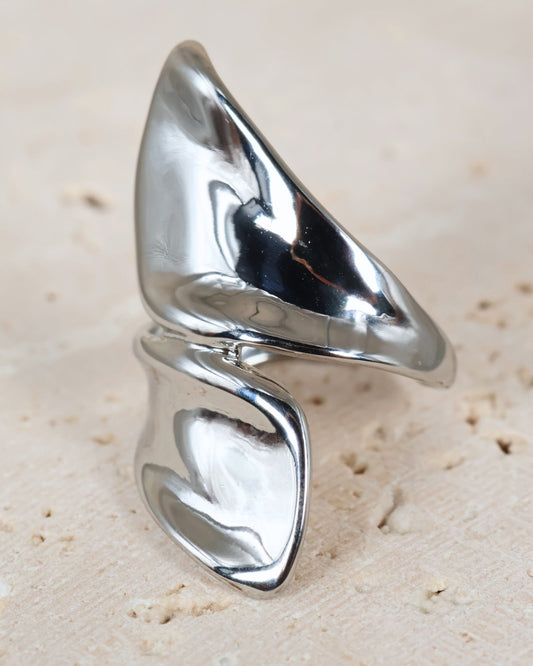 Gaia Silver ring — stainless steel | NOEVAH