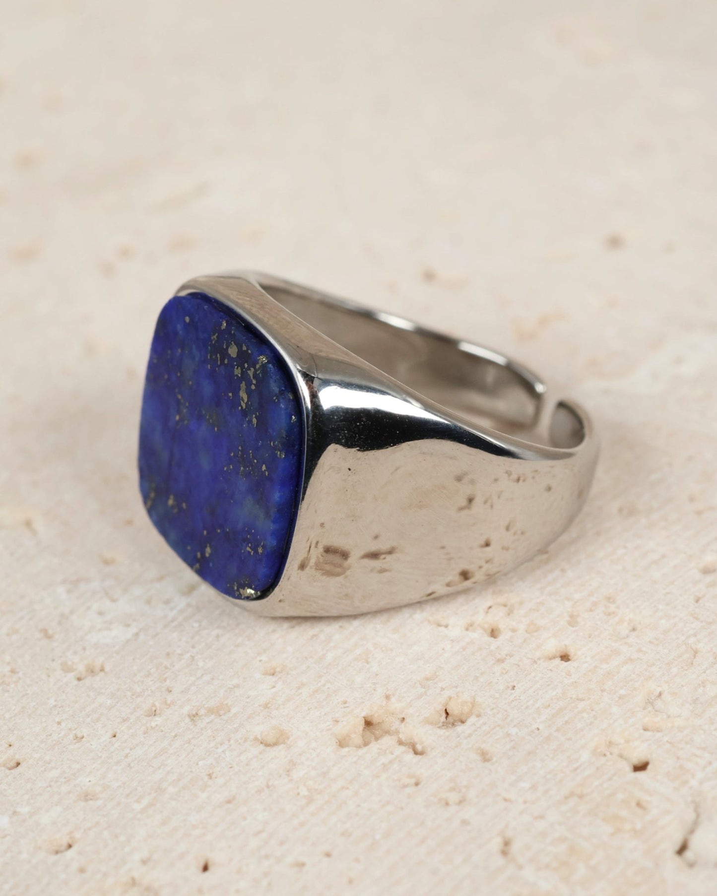 Giza Lapis Lazuli Silver ring — natural stone | NOEVAH