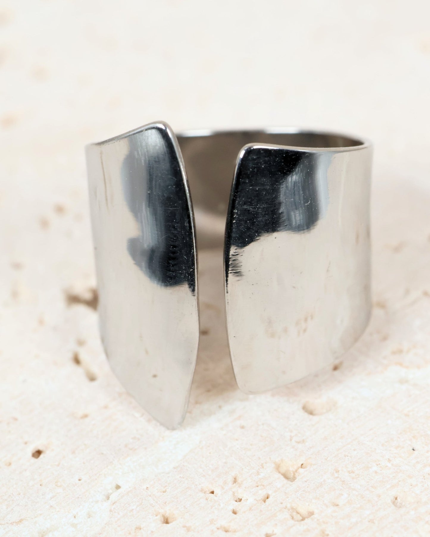Prisma Silver ring — stainless steel | NOEVAH