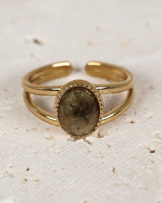 Portimao Labradorite ring — natural stone | NOEVAH