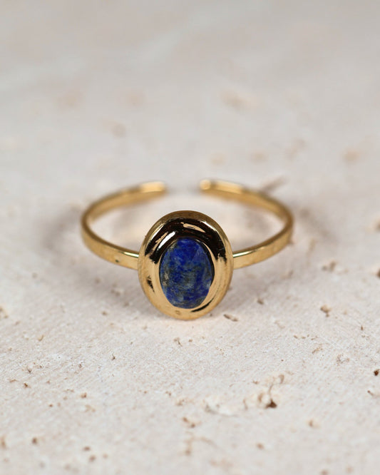 Amalya Lapis Lazuli ring — natural stone | NOEVAH