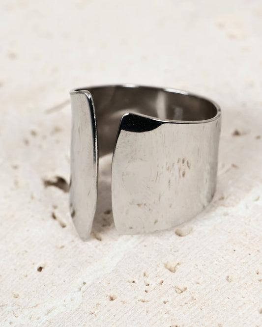 Prisma Silver ring — stainless steel | NOEVAH