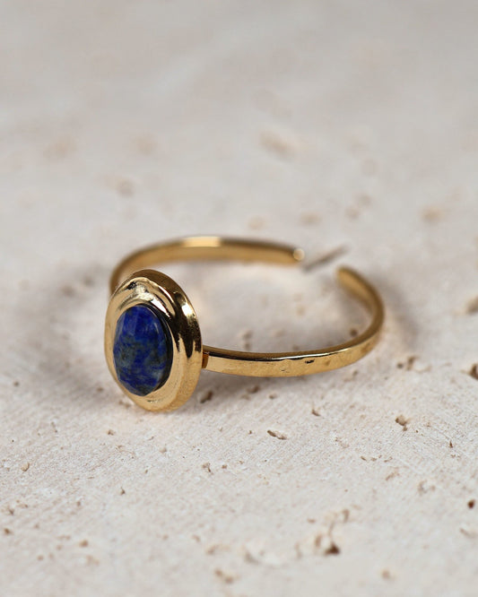Amalya Lapis Lazuli ring — natural stone | NOEVAH