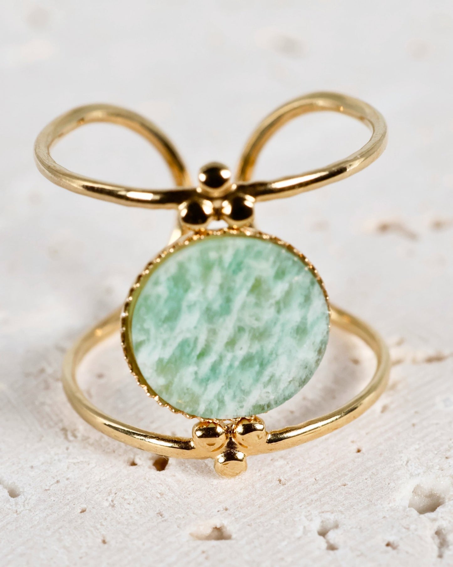 Amalfi Amazonite ring — natural stone | NOEVAH