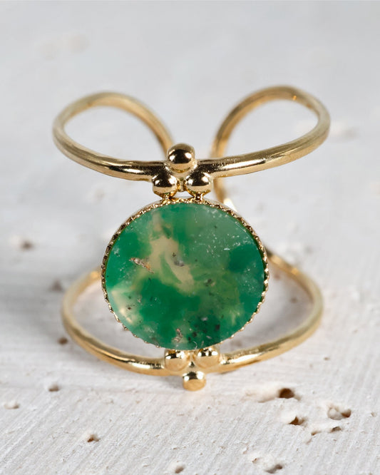 Amalfi African Jade ring — natural stone | NOEVAH