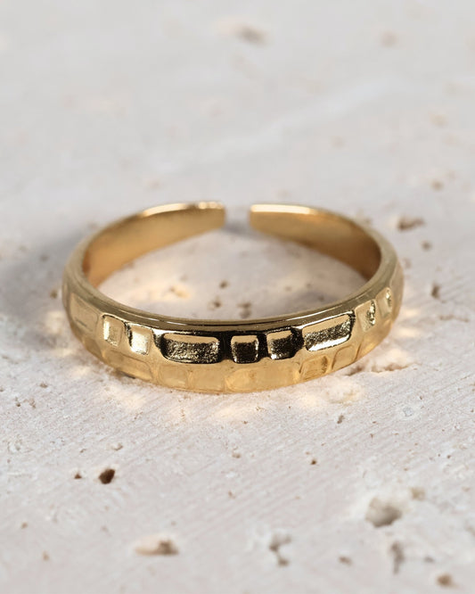 Alma Gold ring — stainless steel | NOEVAH