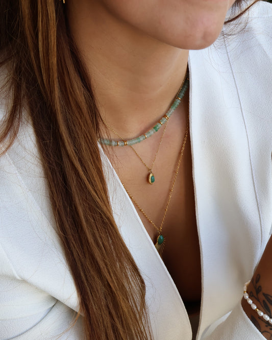 Amalya African Jade ring — natural stone | NOEVAH