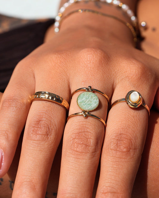 Amalfi Amazonite ring — natural stone | NOEVAH