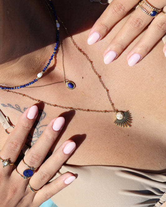 Mystic Jasper necklace — natural stone | NOEVAH