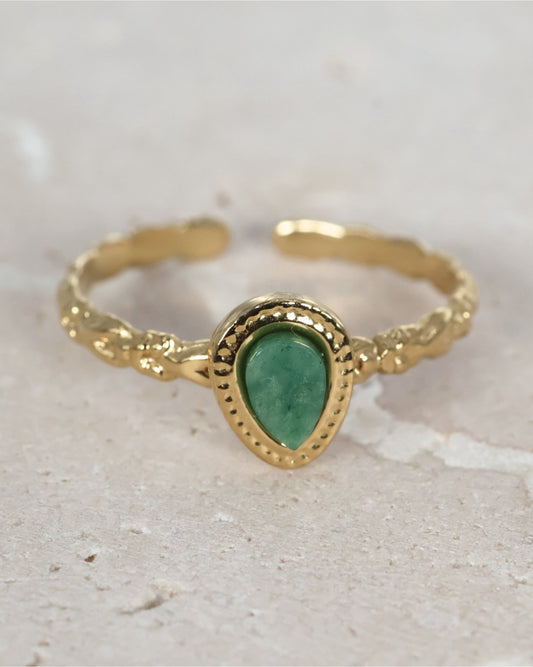 Jerez African Jade ring — natural stone | NOEVAH