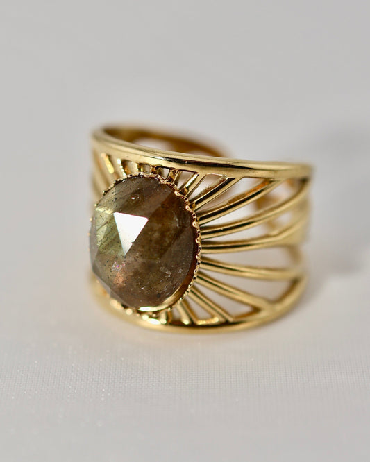 Bali Labradorite ring — natural stone | NOEVAH