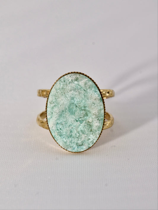 Hakone Amazonite ring — natural stone | NOEVAH