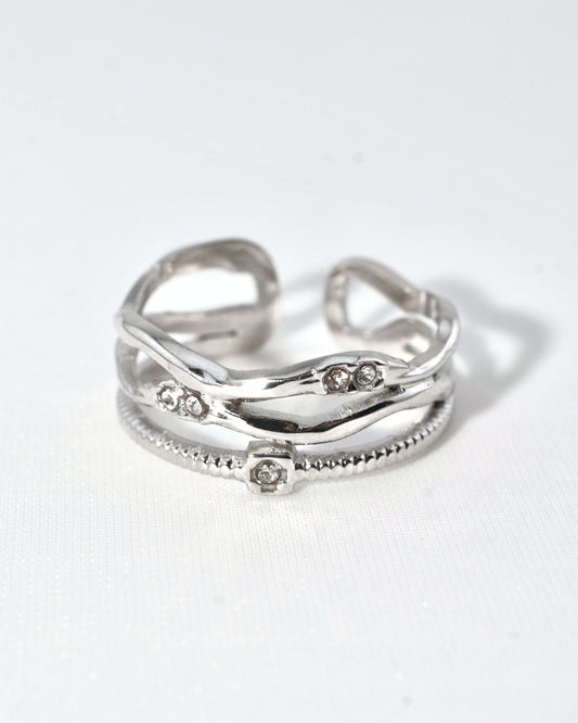 Osaka Silver ring — stainless steel | NOEVAH