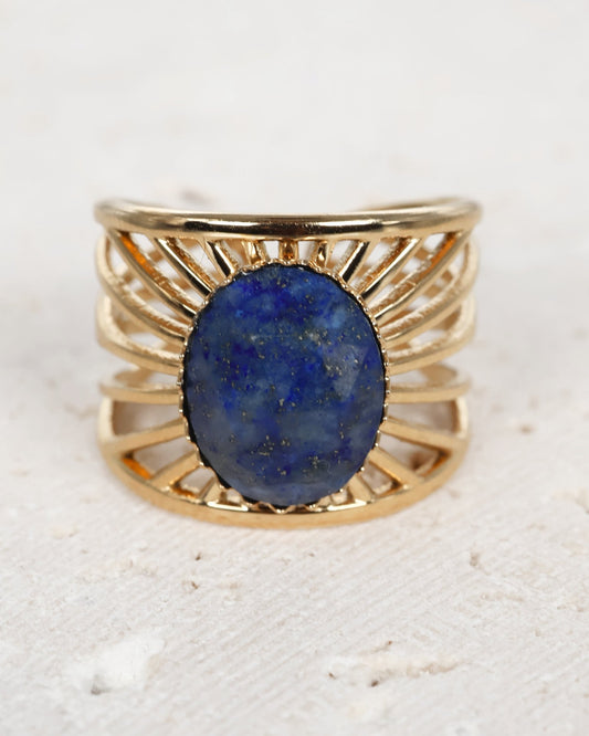 Bali Lapis Lazuli ring — natural stone | NOEVAH