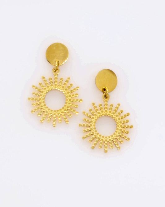 Adela Gold earrings — stainless steel | NOEVAH