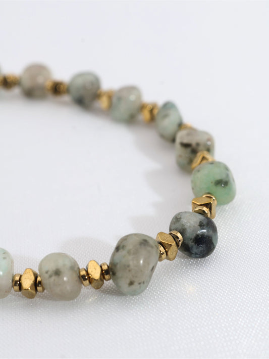 Tulum African Turquoise bracelet — natural stone | NOEVAH