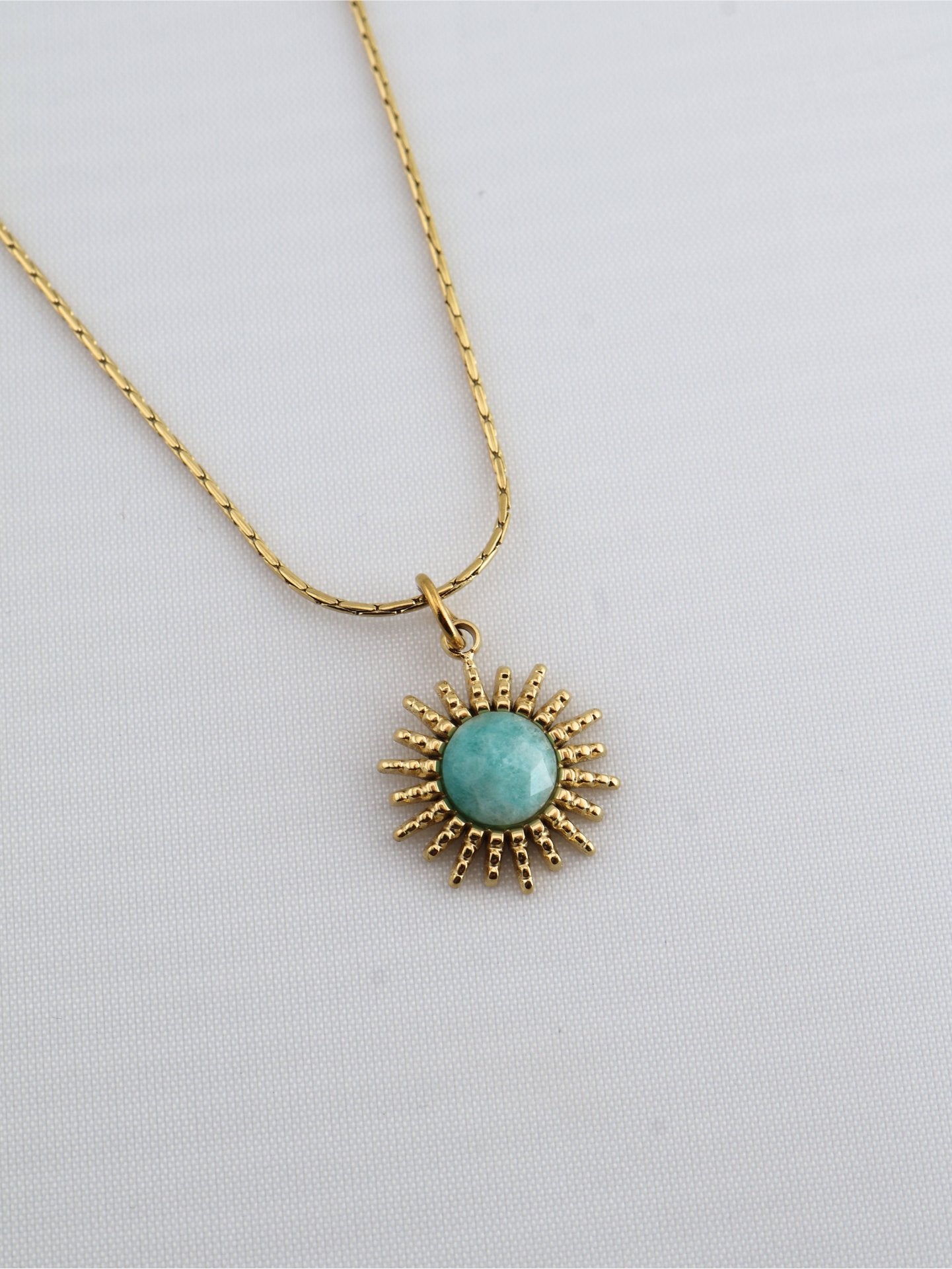 Samira Amazonite necklace — natural stone | NOEVAH