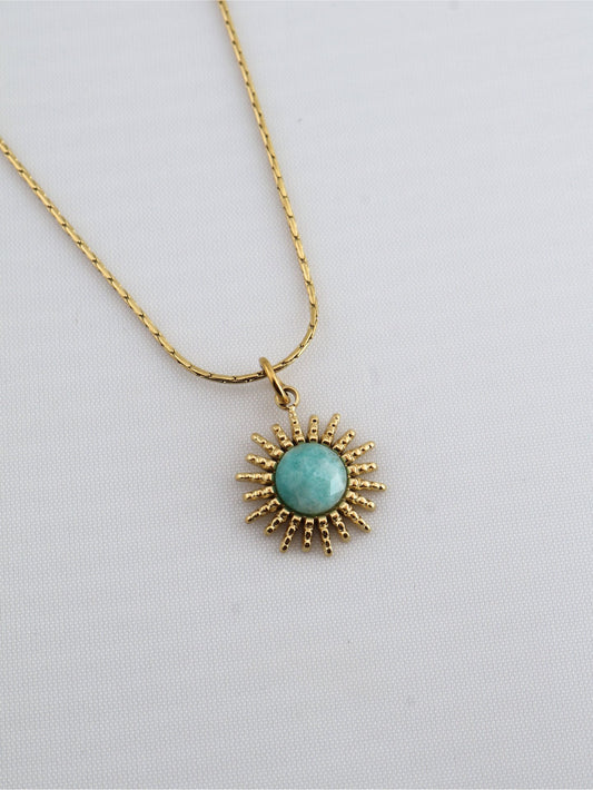 Samira Amazonite necklace — natural stone | NOEVAH