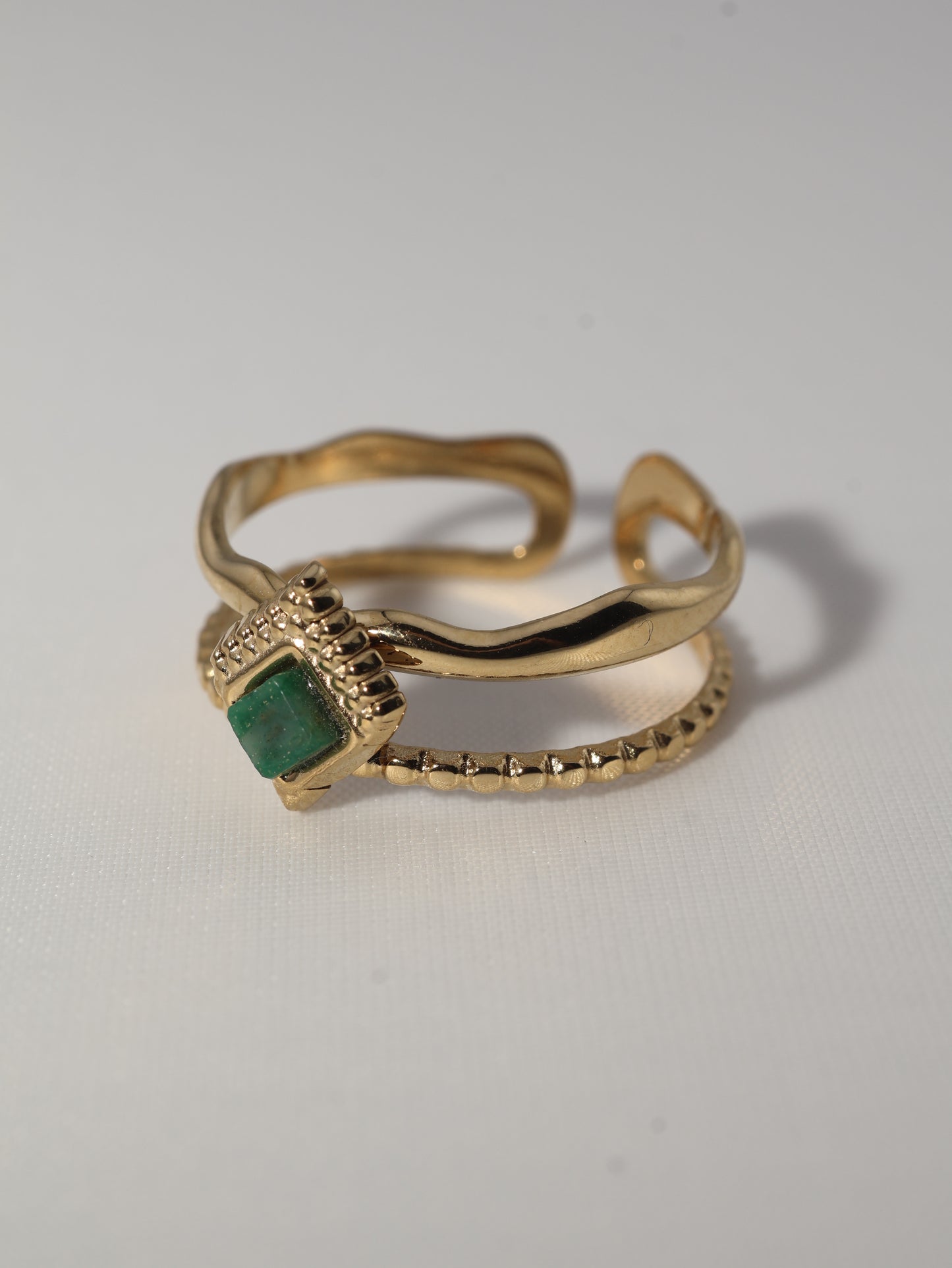 Mykonos African Jade Ring