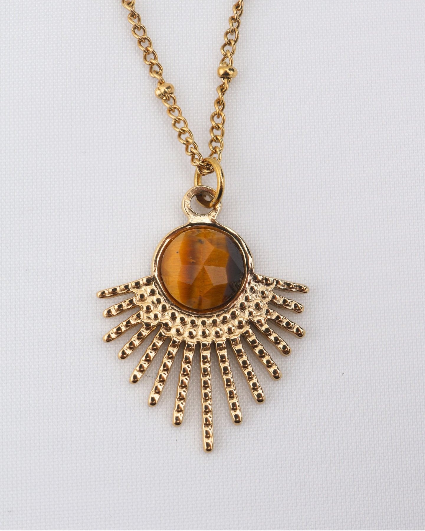 Mystic Tiger Eye necklace — natural stone | NOEVAH