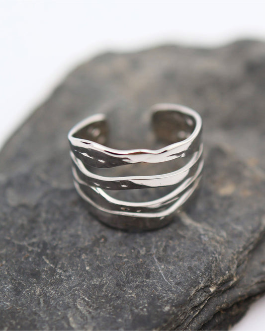Amazonia Silver ring — stainless steel | NOEVAH
