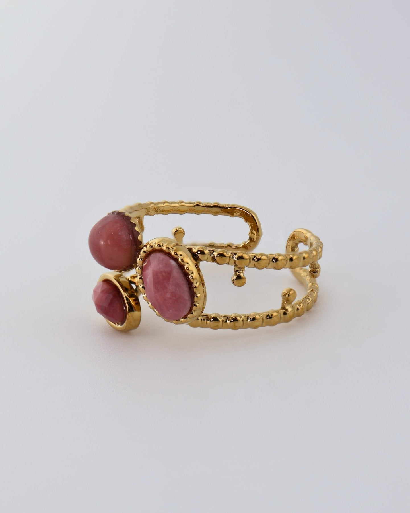Zanzi Rhodochrosite ring — natural stone | NOEVAH