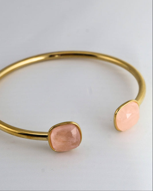 Bora Pink Quartz bracelet — natural stone | NOEVAH