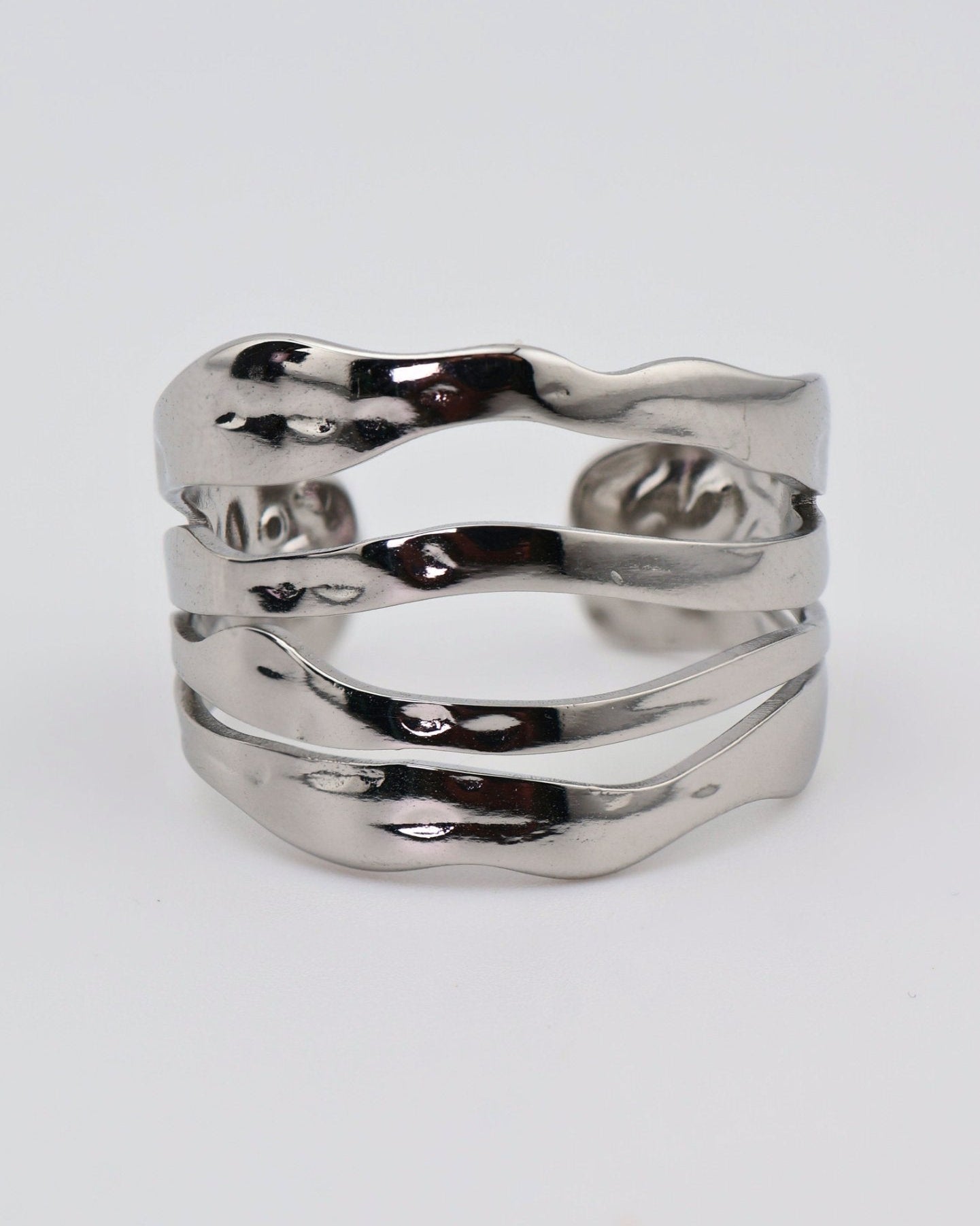 Amazonia Silver ring — stainless steel | NOEVAH
