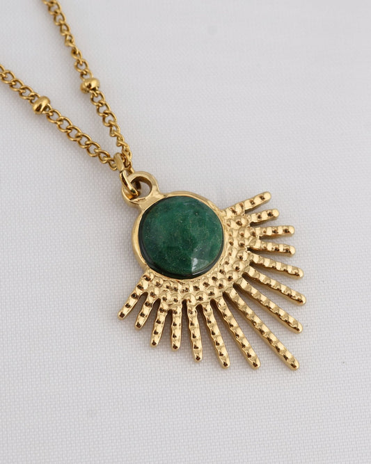 Mystic African Jade necklace — natural stone | NOEVAH