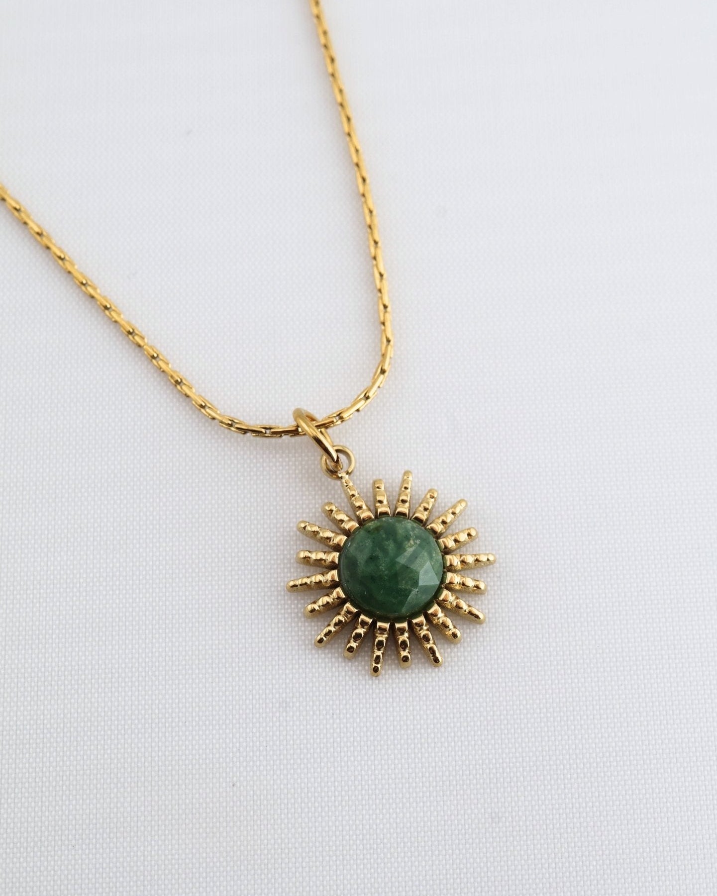 Samira African Jade necklace — natural stone | NOEVAH