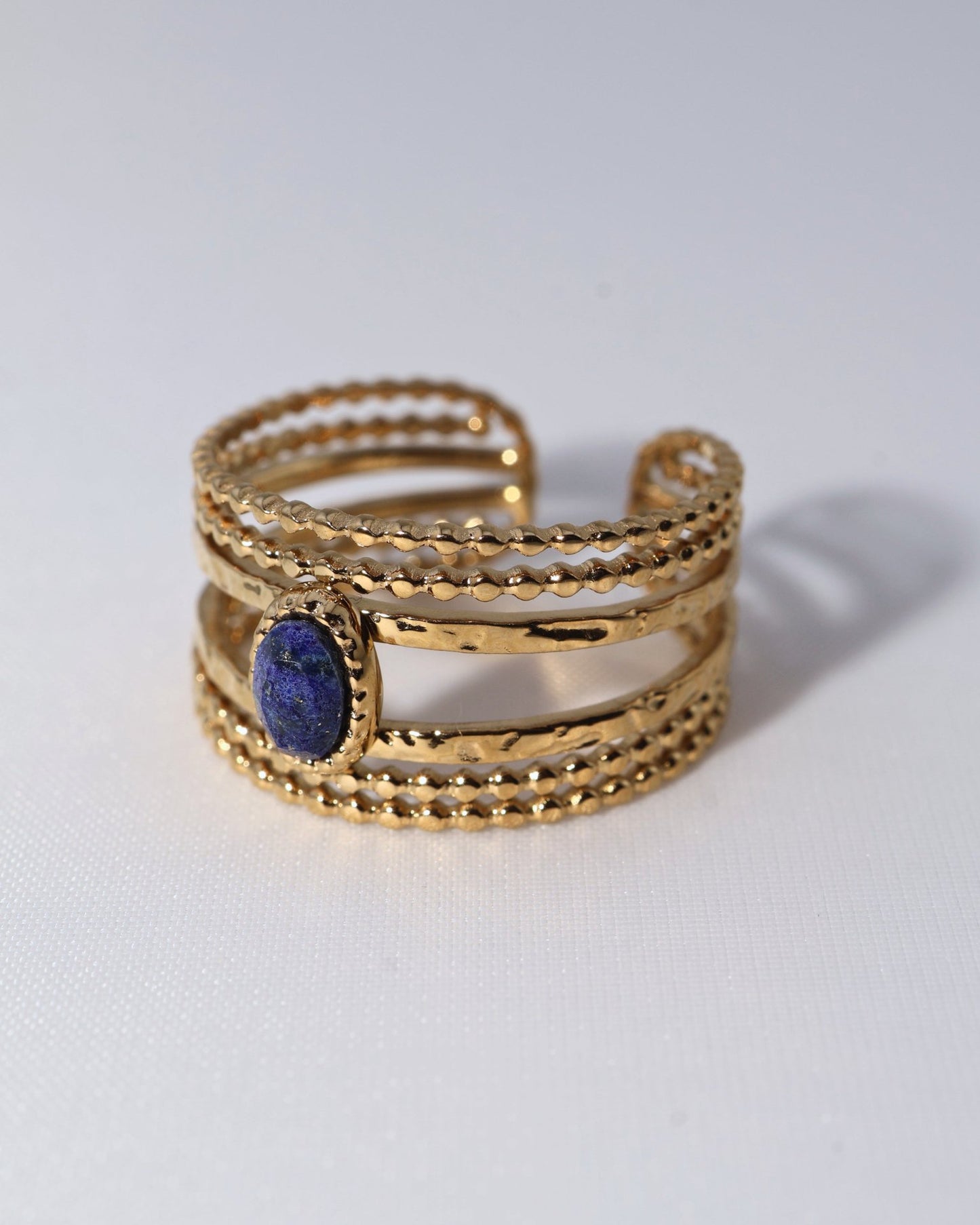 Lagos Lapis Lazuli ring — natural stone | NOEVAH