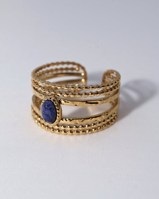 Lagos Lapis Lazuli ring — natural stone | NOEVAH
