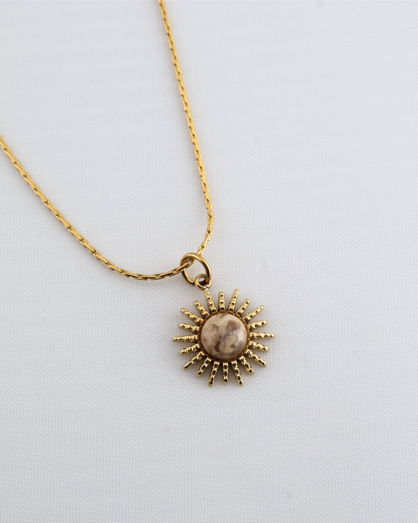 Samira Jasper necklace — natural stone | NOEVAH