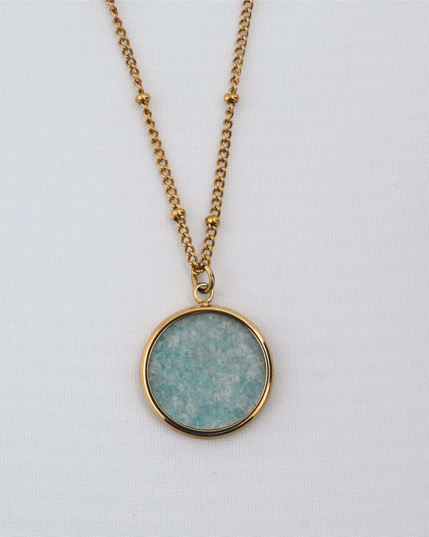 Juna Amazonite necklace — natural stone | NOEVAH