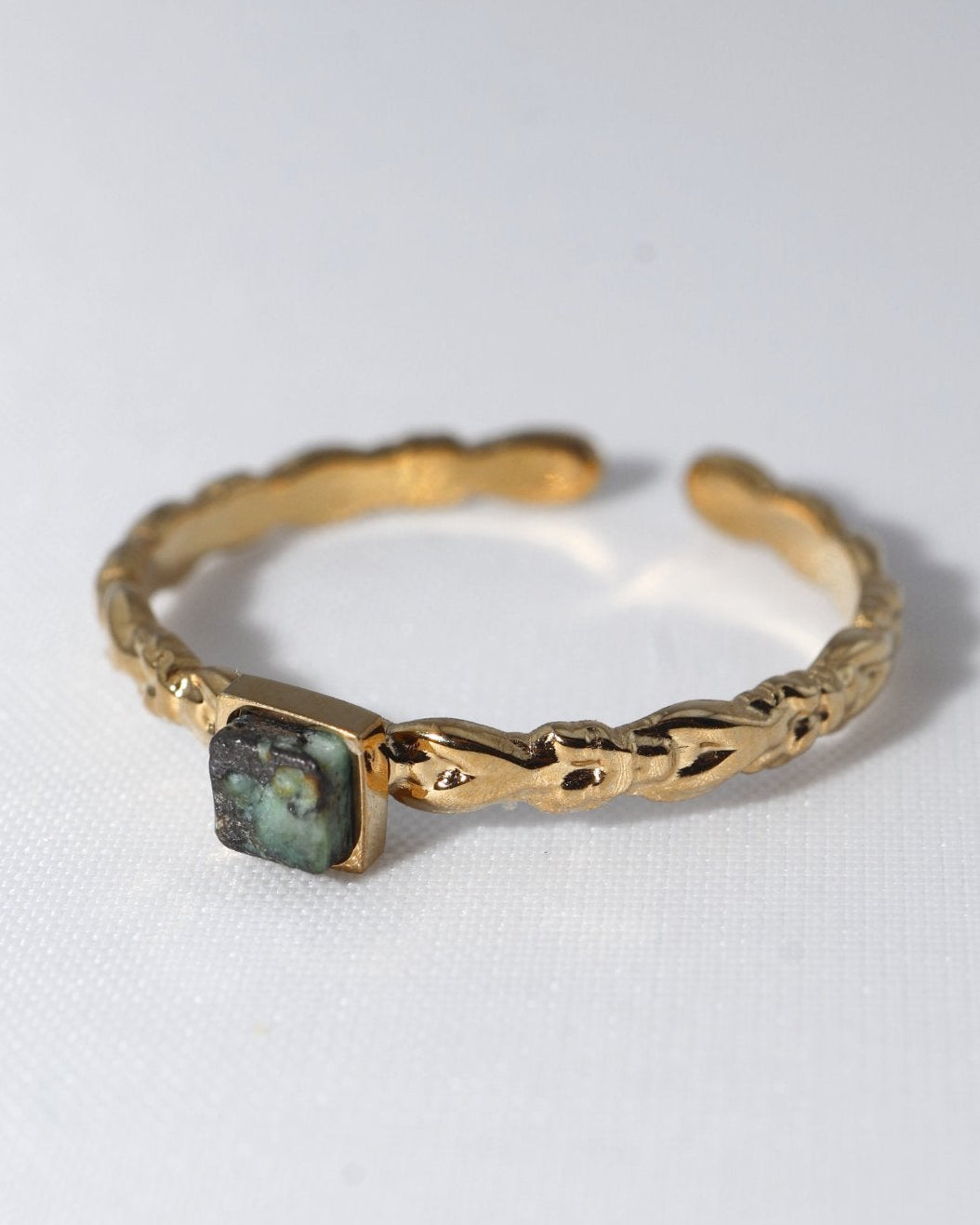 Lima African Turquoise ring — natural stone | NOEVAH
