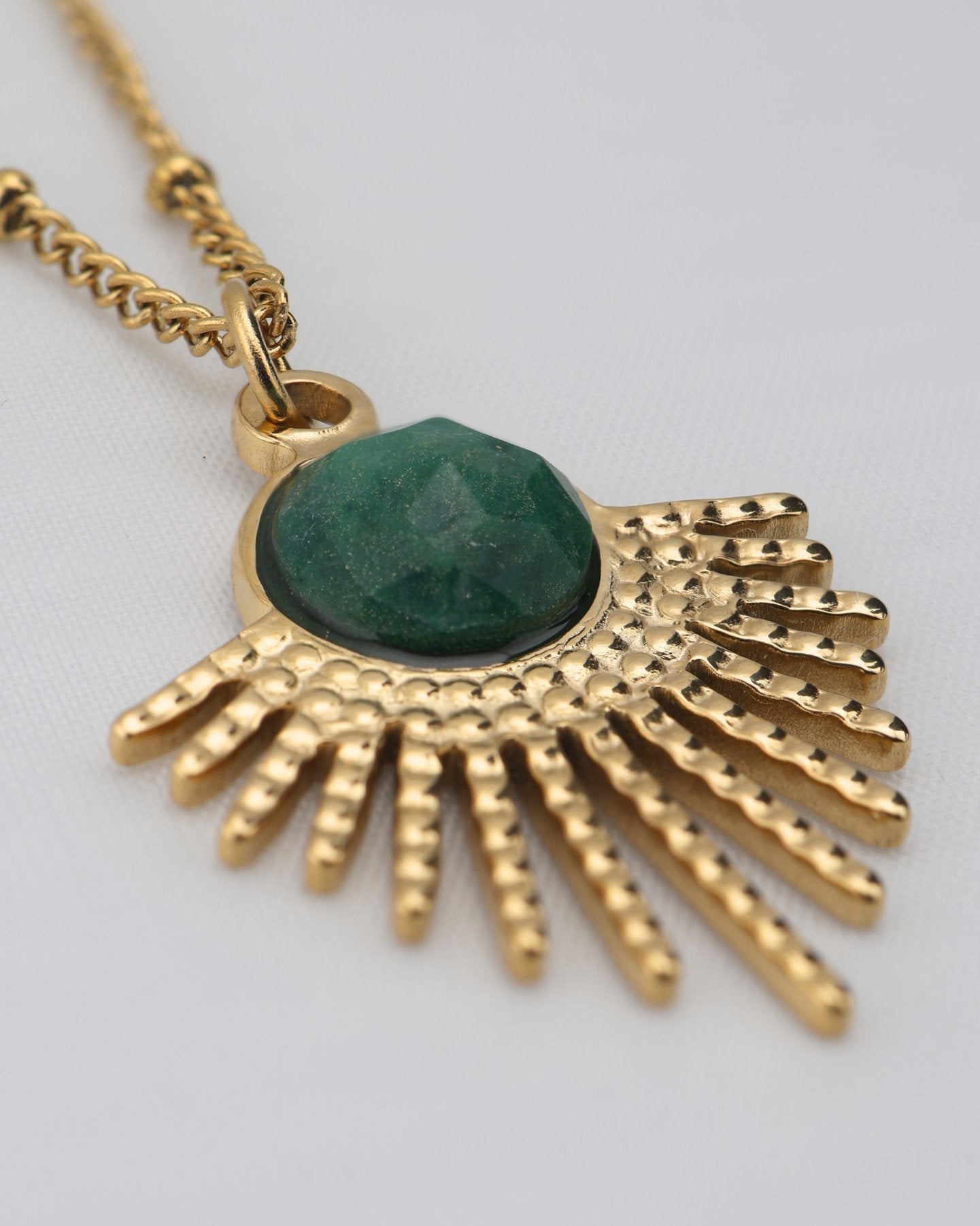Mystic African Jade necklace — natural stone | NOEVAH