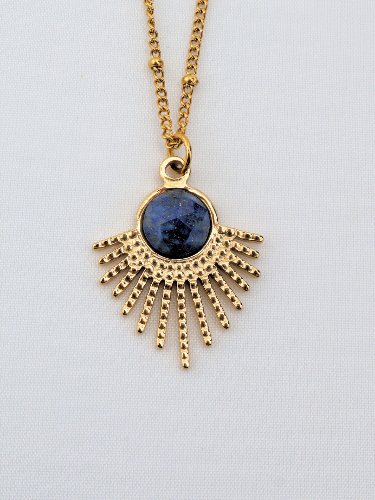 Mystic Lapis Lazuli necklace — natural stone | NOEVAH