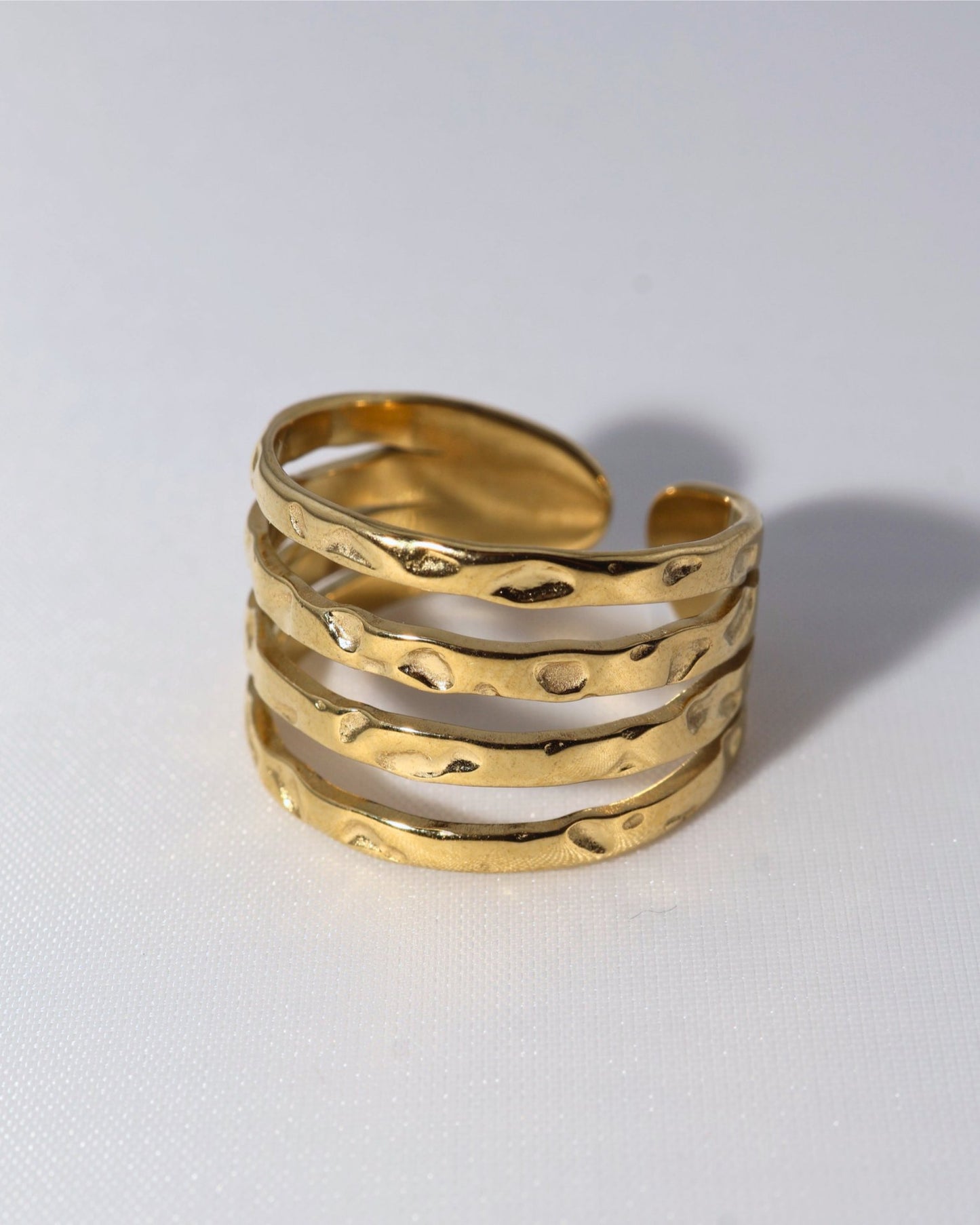 Amazonia Gold ring — stainless steel | NOEVAH