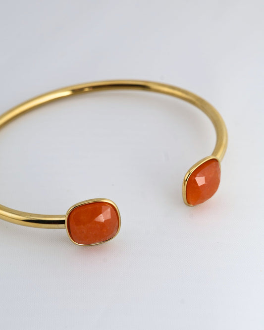 Bora Orange Aventurine bracelet — natural stone | NOEVAH