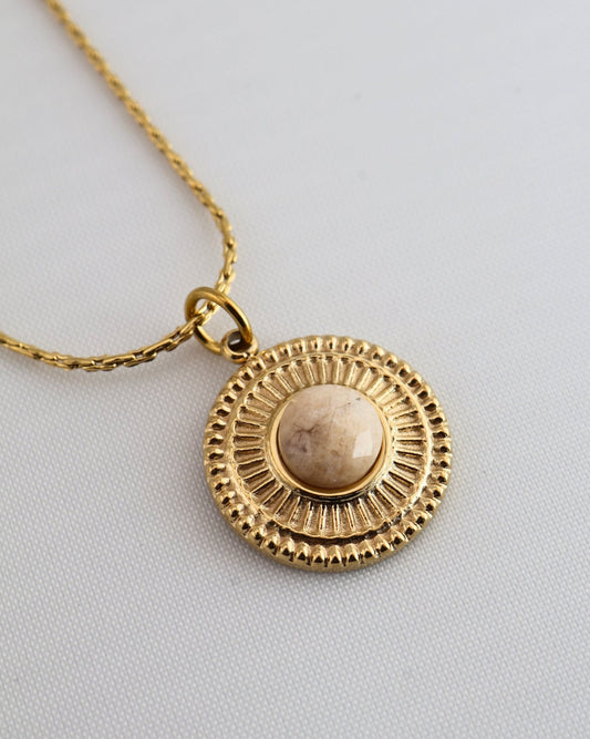Camelia Jasper necklace — natural stone | NOEVAH