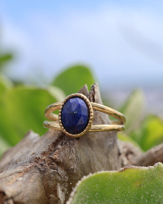 Portimao Lapis Lazuli ring — natural stone | NOEVAH