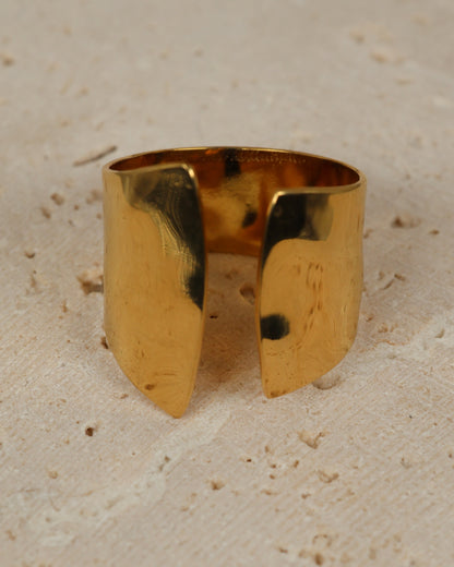Prisma Gold ring — stainless steel | NOEVAH