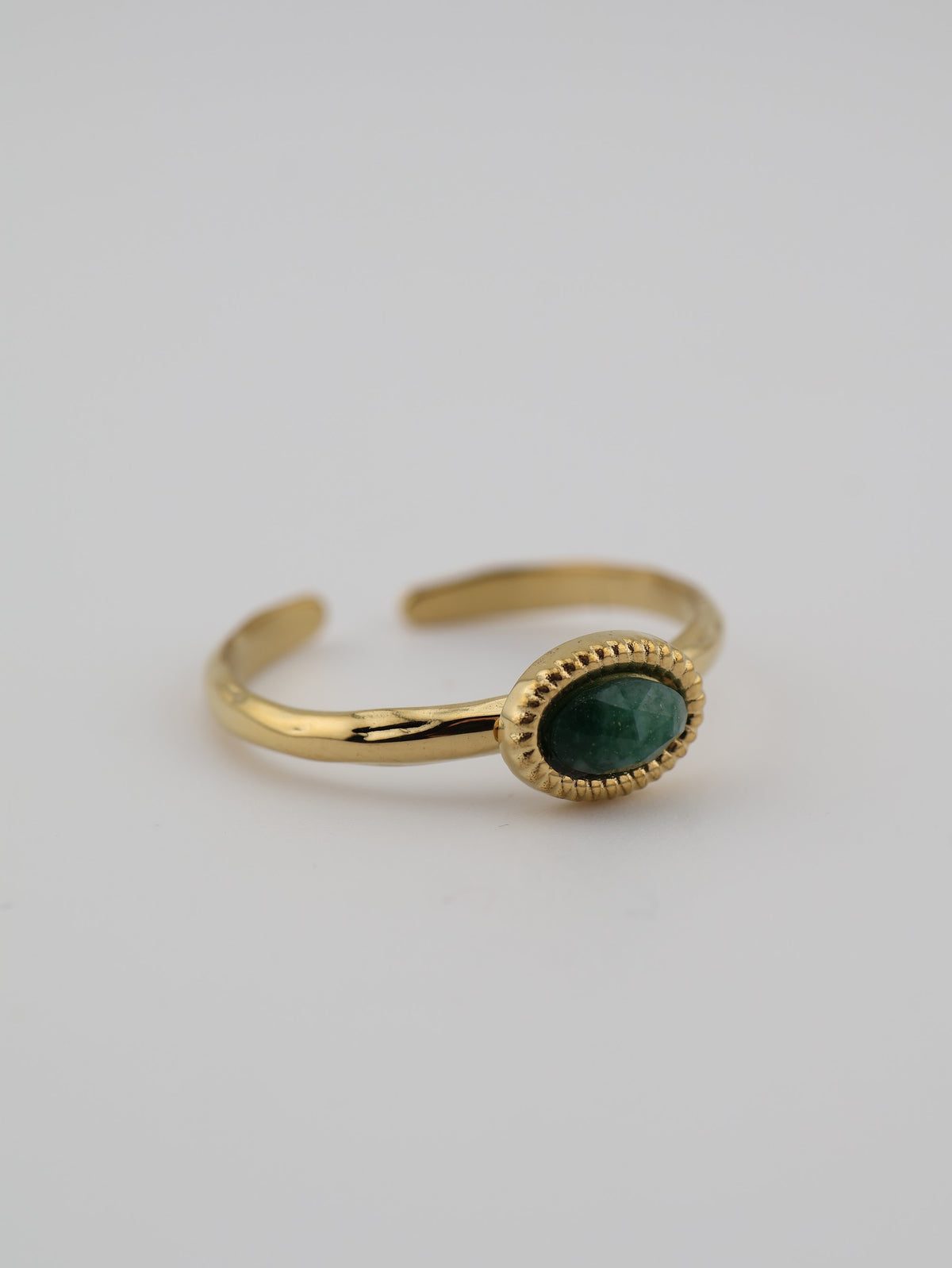 Milan Ring African Jade