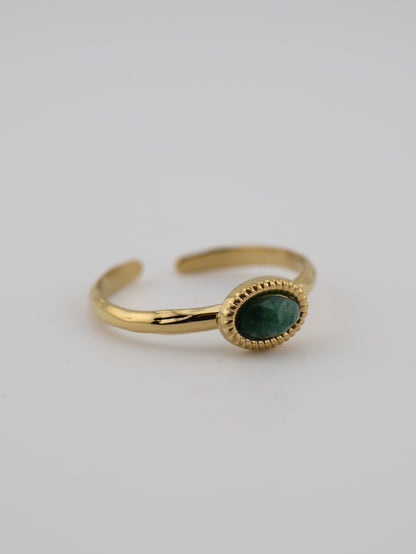 Milan Ring African Jade