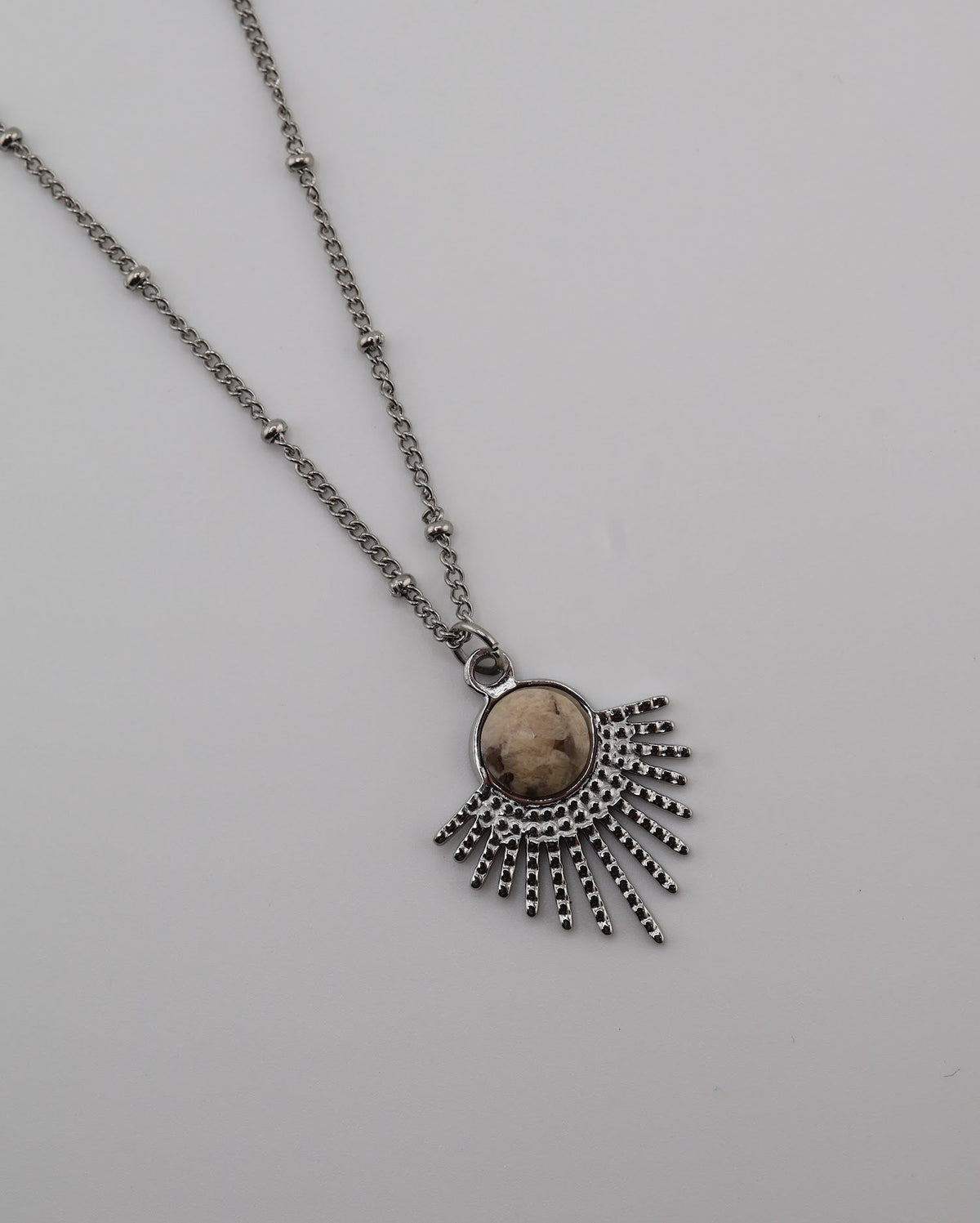 Mystic Jasper Silver necklace — NOEVAH