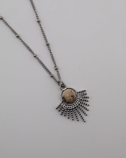 Mystic Jasper Silver necklace — NOEVAH