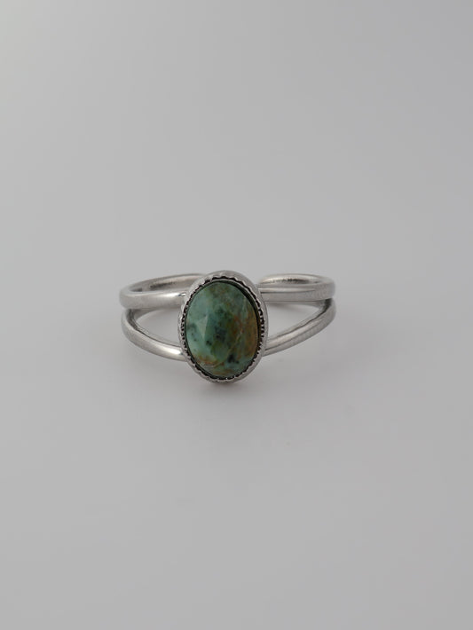 Portimao Ring African Turquoise Silver