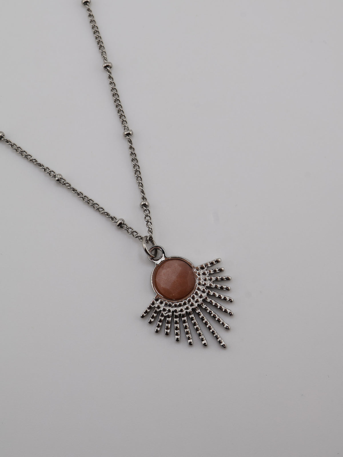 Mystic Sunstone Silver necklace — NOEVAH