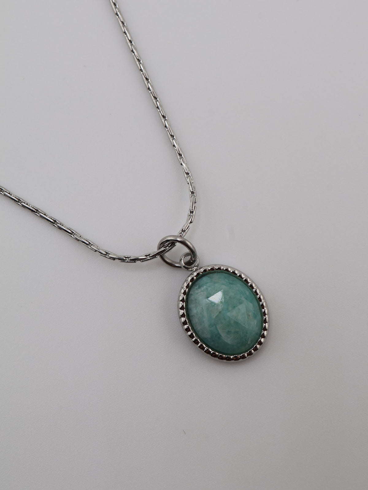 Portimao Necklace Amazonite Silver necklace — NOEVAH