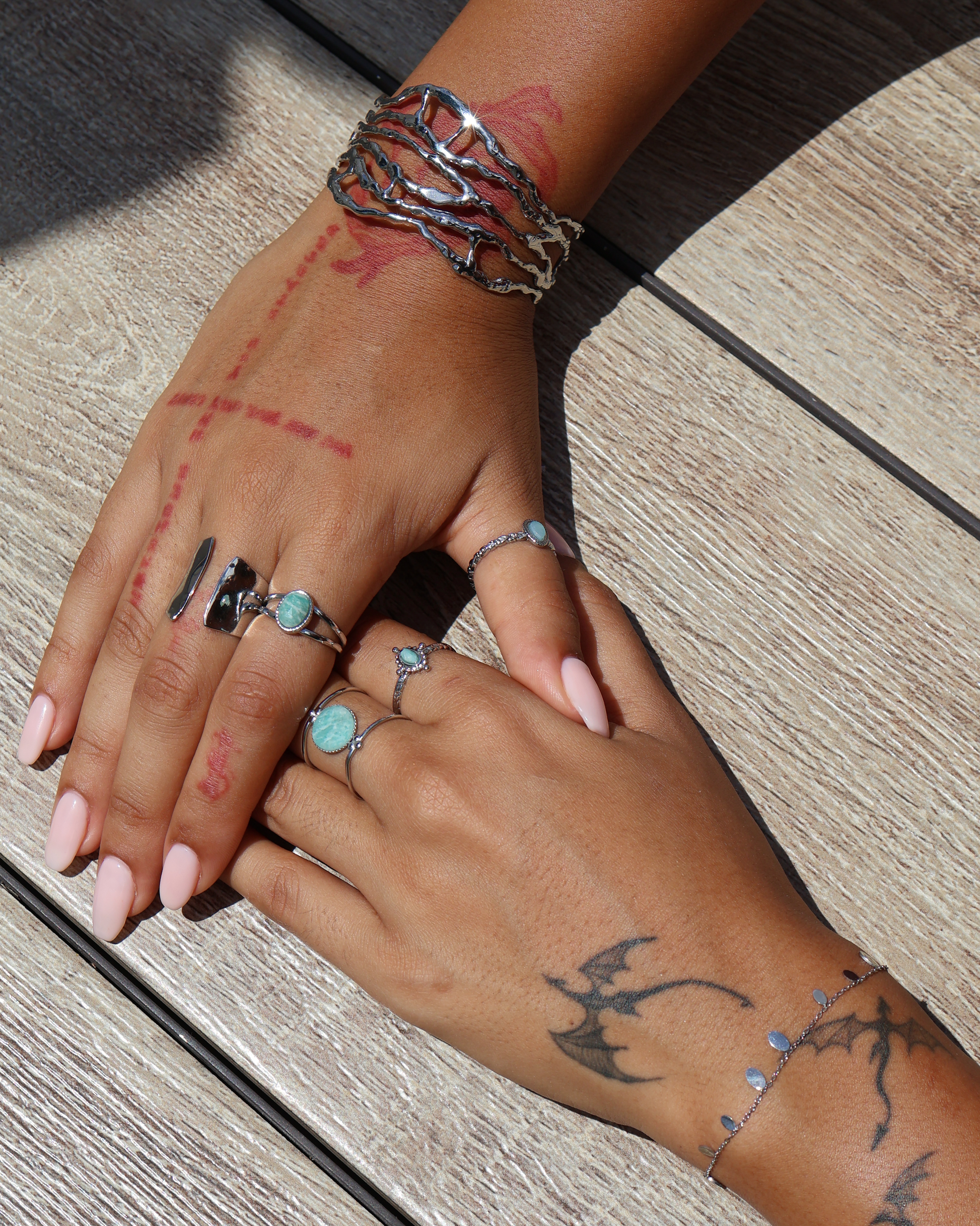 Ubud Silver bracelet — stainless steel | NOEVAH